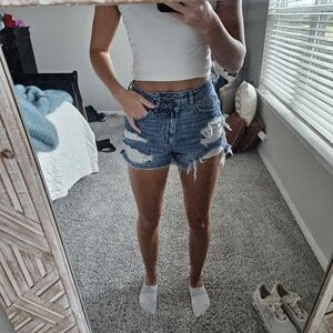 A&E Distressed Mom Shorts